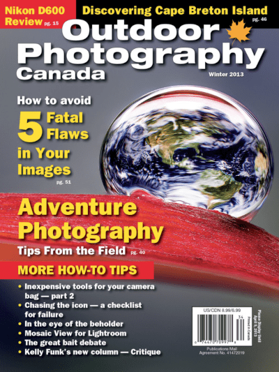 Cover Outdoor Photography Canada